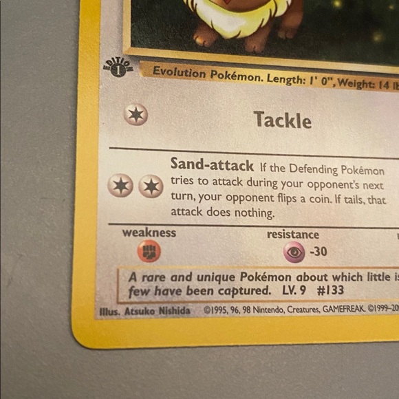 Eevee 55/82 1st Edition Team Rocket Non-Holo Pokemon Card